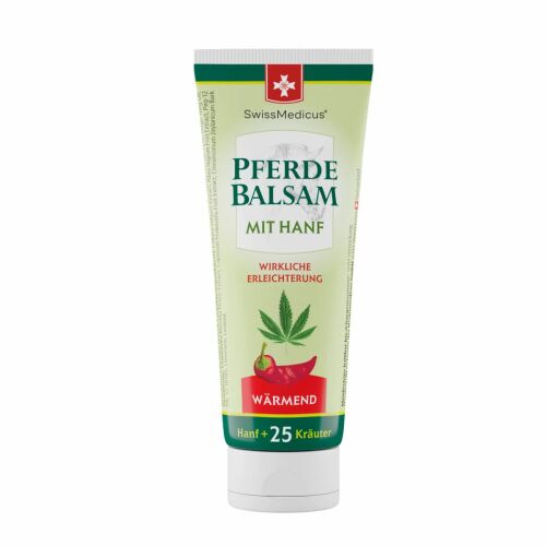 SwissMedicus melegítő lóbalzsam kenderrel – 75 ml 177108588 - Masszázskrém és masszázsolaj