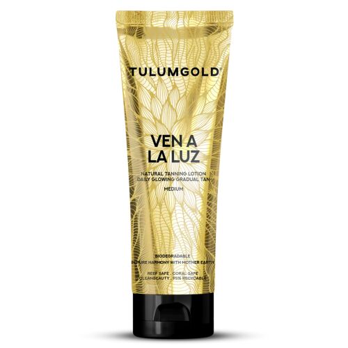 TulumGold Ven A La Luz természetes barnító testápoló Medium 200 ml 177121105 - Barnító krém és olaj