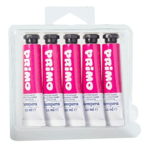 Tempera PRIMO magenta 12 ml 5 darabos 177121670 - Tempera