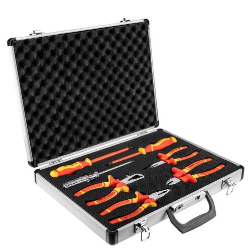 Neo Tools Set de scule izolate 1000V, 7 piese, în carcasă de aluminiu