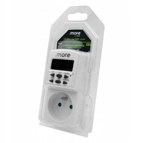 7 napos LCD időzítő 1800 W-os EcoLight 177124715 - Időzíthető kapcsolóóra