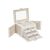 Songmics - 4 Szintes Ékszerdoboz - Fehér - 22,5x16,5x17,5cm 129962484
