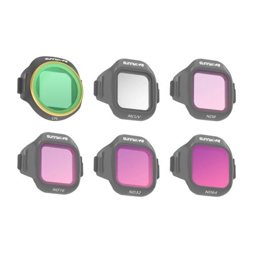 Zestaw 6 filtrów Sunnylife MCUV + CPL + ND8 + ND16 + ND32 + ND64 do MINI 5 Pro 177185541 - Kamera objektív szűrő