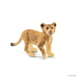 Schleich Lion Cub Figurine - 7.5 cm, realistic animal toy - Figure