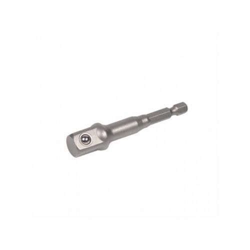 HiKOKI Adapter 1/4”HEX-3/8”SQ átmenet (751972) dugókulcsokhoz és elektromos szerszámokhoz, ezüst, fém, fehér háttérrel - Dugókulcs kiegészítő