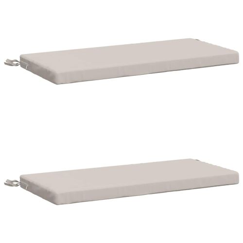 vidaXL Pad párnák SOEST 2 db 100% poliészter Fehér 80 x 40 x 5 cm 177222848 - Kerti ülőpárna