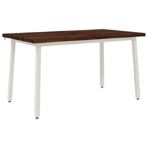 vidaXL Élő élű étkezőasztal 140 x 80 x 75 cm Tömör Akácfa 177230693 - Étkezőasztal
