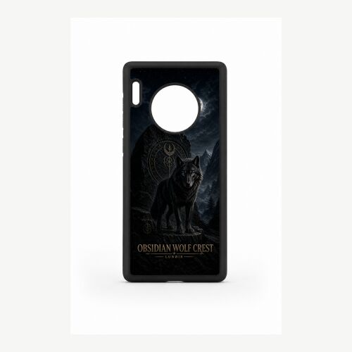 LUNØIR Obsidian Wolf Crest Prémium TPU + PC Telefontok Huawei Mate 30 Pro készülékhez 177238946 - Telefontok