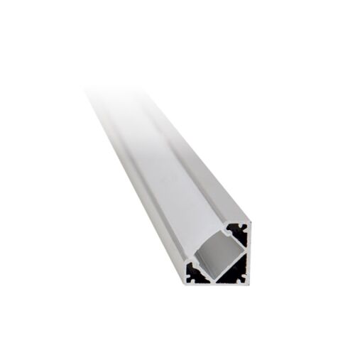 Alu Profil LED szalaghoz CC037 PVC borítással (2méter/db) 177308007 - LED profil