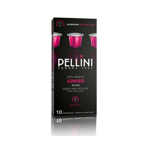 Kávékapszula, Nespresso® kompatibilis, 10 db, PELLINI, "Lungo" 177310495 - Ital
