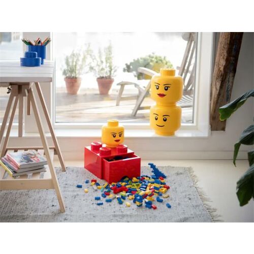Tárolódoboz, fiókos, LEGO "Brick", piros 177312494 - Játéktároló