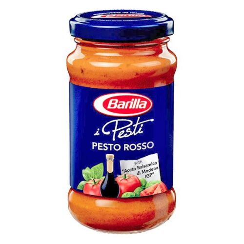 Barilla Pesto Rosso 200g üveg, piros pesto tészta szósz balzsamecettel és paradicsommal - Tészta szósz és mártás