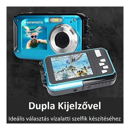 Fényképezőgép, kompakt, digitális, vízálló, AGFAPHOTO "WP8000", kék 177342290 - Fényképezőgép