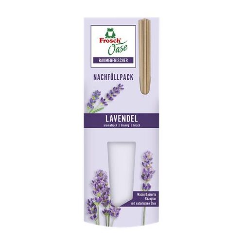 Légfrissítő utántöltő FROSCH Oase levendula pálcikás 90ml 177367957 - Légfrissítő