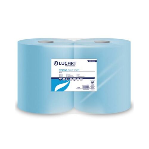 Törlőkendő, tekercses, 3 rétegű, LUCART, "Strong Blue 3500" kék, 2tek/cs 177379166 - Lucart