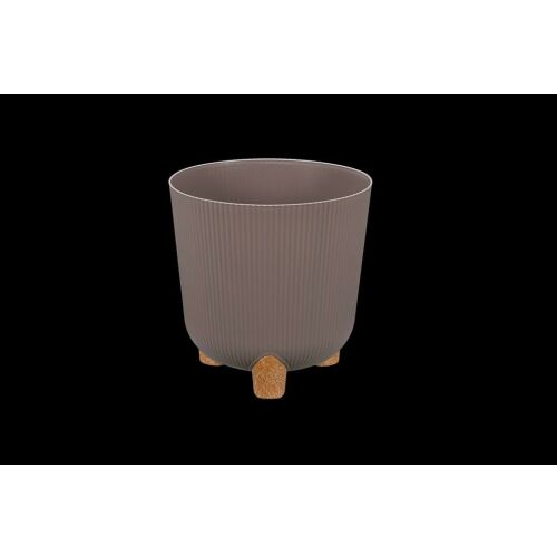 Elif Plastic Kaspó Nostalgia magas 3 lábú 31cm Szín: Antracit 177401876 