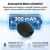 Infografika, amely bemutatja a Mini Reportofon hangrögzítő hosszú akkumulátor-élettartamát, akár 60 óra folyamatos felvételt és gyors USB-C töltést biztosítva a 300mAh akkumulátorhoz.