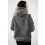 Bluza damska z kapturem oversize plusz polar TEDDY z gumą szary XL / XXL 177416089