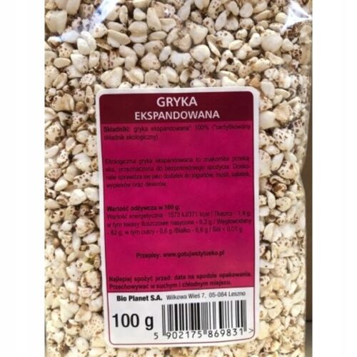 Expandált hajdina BIO Planet 100 g 177422938 - Extrudált és puffasztott termék