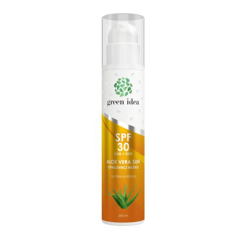 Aloe vera sun SPF 30 naptej 200 ml - Green idea 177473864 - Bőrápolás