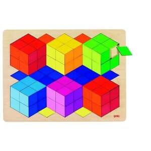 Kockák 3 D puzzle, GOKI GK57664 47008470 