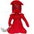 Star Wars Praetorian Guard plüss figura, 30cm, piros textil figura fekete részletekkel és részleges pengés bottal, elölnézet fehér háttéren