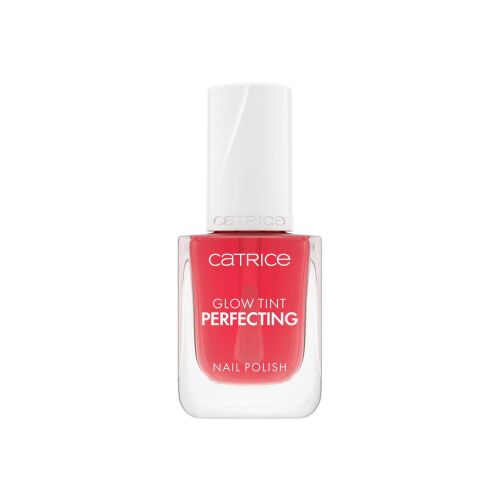 Catrice Glow Tint Perfecting körömlakk 010 Soft Blush árnyalatban, 10,5 ml-es flakon, fehér háttérrel - Körömlakk