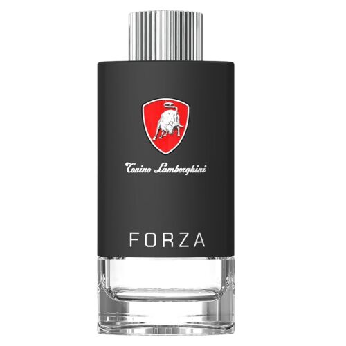 Tonino Lamborghini Techno Forza Eau De Toilette férfiaknak, 100 ml, fekete üveg ezüst kupakkal és Tonino Lamborghini bika logóval - Tonino Lamborghini