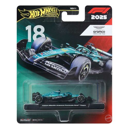 Hot Wheels Premium: Lance Stroll Aston Martin #18 Formula 1 kisautó 1/64 - Mattel 177551819 - Játék autó