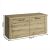DORSI 2D cipősszekrény navarra tölgy színben, 110.2x41x52.8 cm méretekkel, fehér háttéren