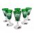 Smaragd kristály vodkás poharak 40 ml Olive Grinder 177582024