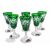 Smaragd kristály vodkás poharak 40 ml Olive Grinder 177582024