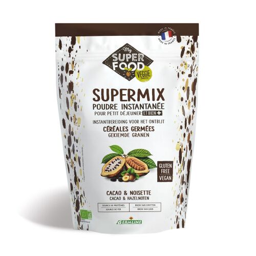 Bio reggeli supermix mogyoróval és kakaóval, 350g, Germline 177633750 - Gabonapehely