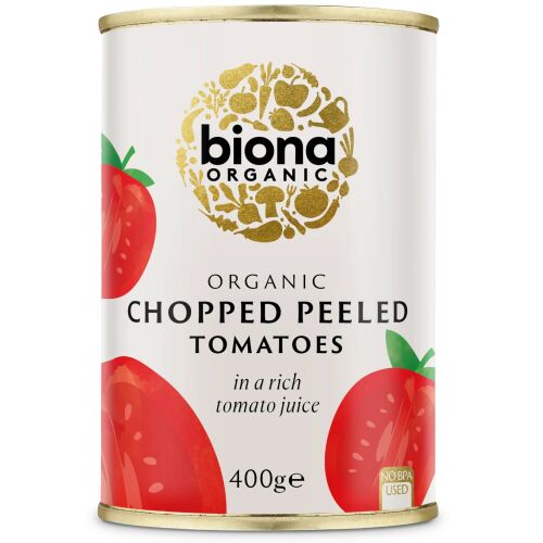 Bio hámozott és darabolt paradicsom 400g Biona 177634011 - Konzerv