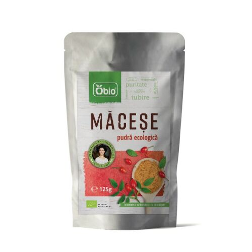 Obio bio csipkebogyópor 125g 177634210 - Étrendkiegészítő
