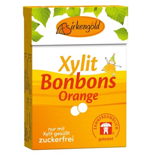 Birkengold xylit-drazsé narancs ízzel, 30g