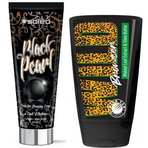 Soleo Black Pearl Bronzer barnító testápoló + Wild Tan Wild Bronzer barnító testápoló Szett 177675086 - Szolárium krém