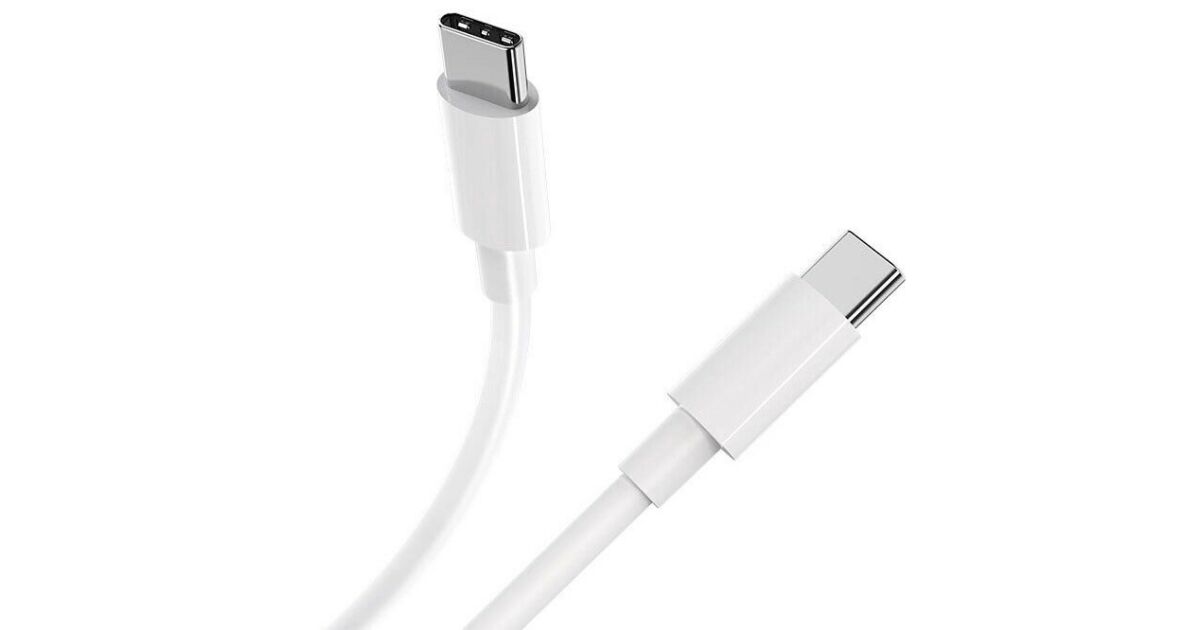 Adatkábel telefonhoz, Alista Home, TYPE-C to TYPE-C univerzális kábel, kompatibilis iOS és Android rendszerekkel, Power Delivery 65W 130 réz, 1 m, egyszerű, fehér 177682645