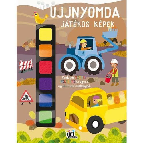 Ujjnyomda, játékos képek, 32 oldal + 6 ujjfesték, Gépek 177735784 - Kreatív játék