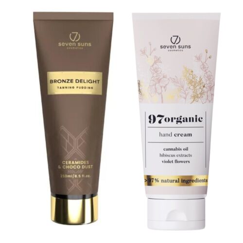 7suns Bronze Delight Tanning Pudding barnító puding 250 ml + 7suns 97organic kézkrém 75 ml 177762860 