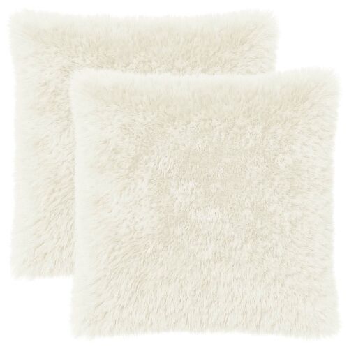 vidaXL Párna 2 db HEERLEN Fehér 60 x 60 cm PV Mikroplüss 177780975 - Párna