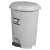 50 liter gray pedal trash can with removable inner bucket