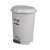 50 liter gray pedal trash can with removable inner bucket