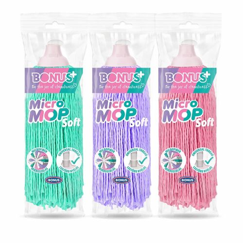 Mop fej mikroszálas extra puha B153 177814915 - Felmosófej