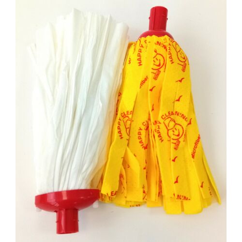 Mop fej fehér+sárga Happy Cleaning RS-1125 177816084 - Felmosófej