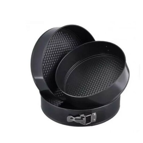 Tortaforma kör alakú csatos 3db Fekete (24-26-28cm) BM-335 177817488 - Sütőforma