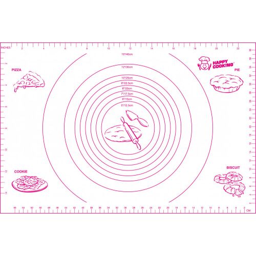 Szilikon nyújtólap 60x40cm Happy Cooking RS-1196 AKCIÓ 177818051 - Nyújtólap