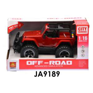 Jeep autó , elemes, hanggal és fénnyel , 27x18 cm dobozban.