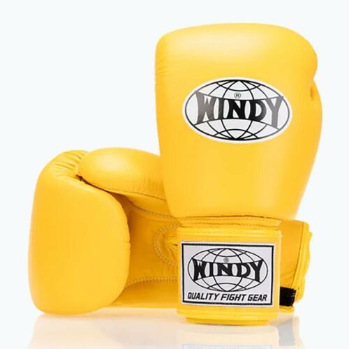 Windy Classic valódi bőr boxkesztyű 14OZ SÁRGA 177836613 - Boxzsák és boxkesztyű