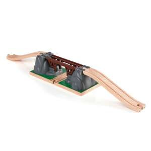 Brio Collapsing Bridge 33391, wooden train set accessory, bridge collapses, for kids - Brio